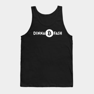 Dinna Fash BTC Bitcoin Outlander WHITE Tank Top